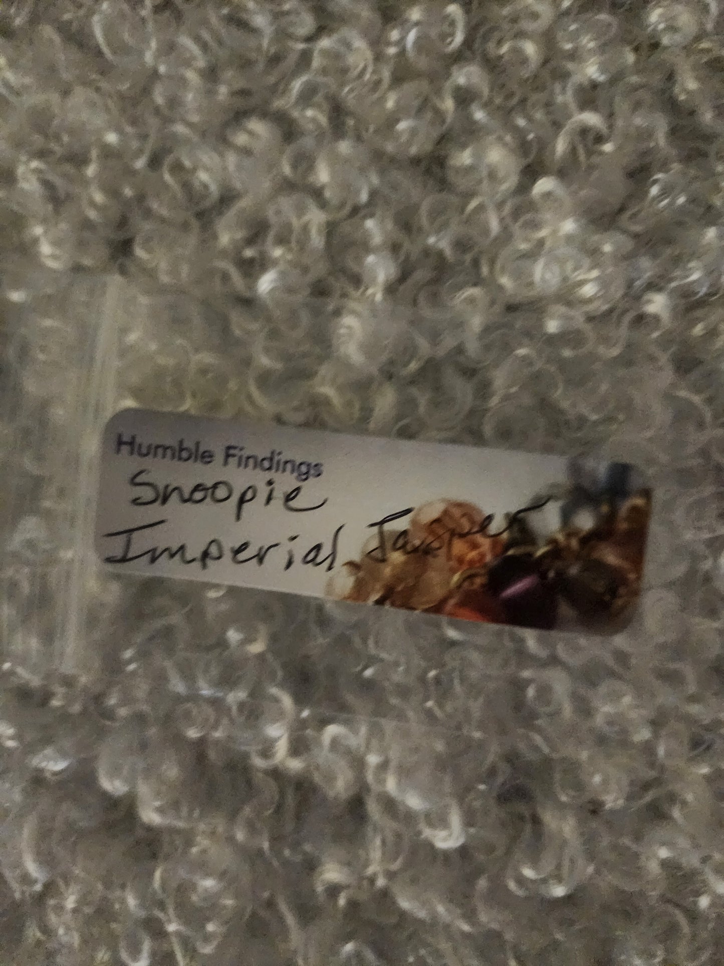 Snoopy Imperial Jasper Wine Ring