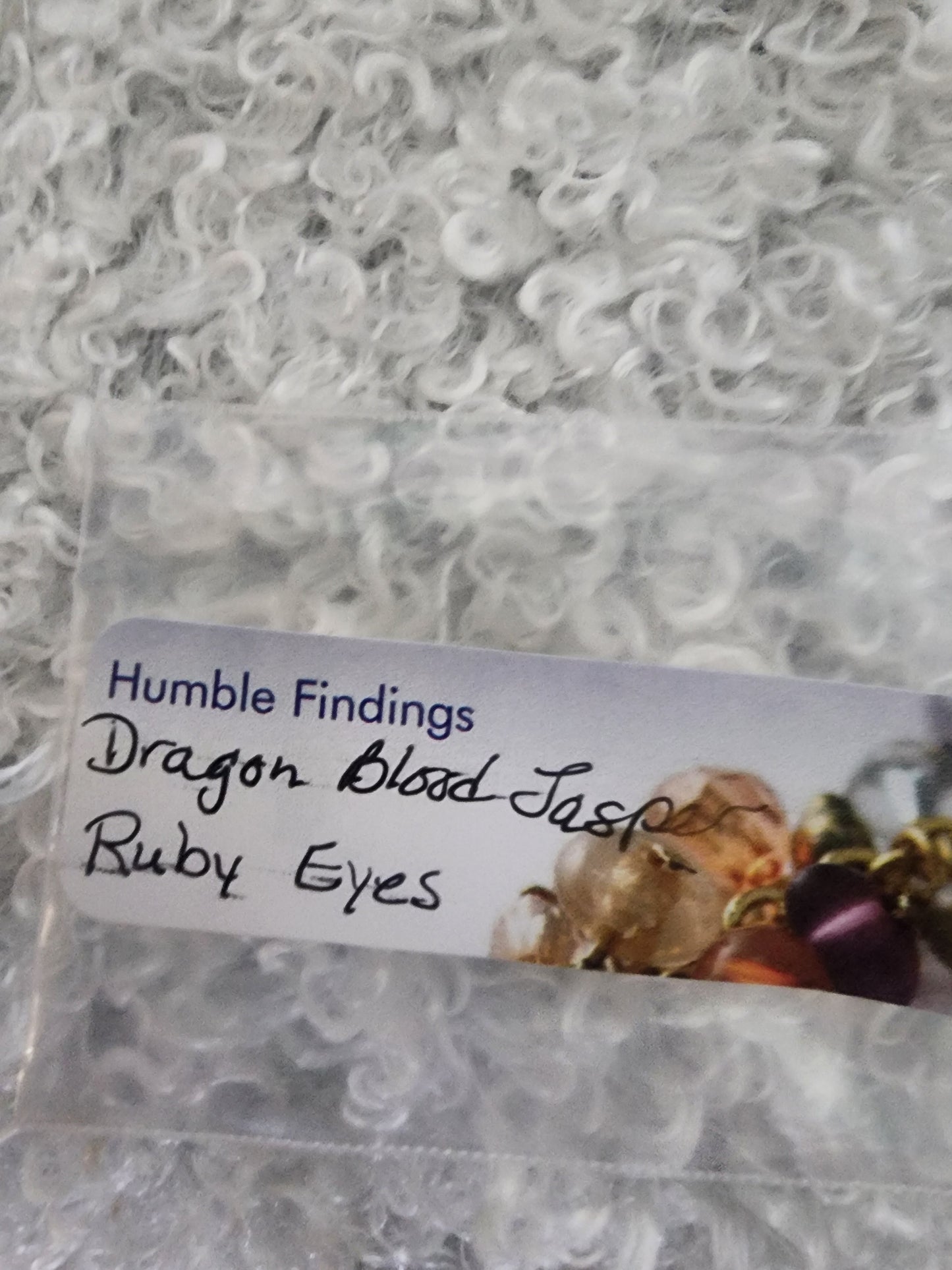 Raven Head with Ruby and Dragon Blood Jasper Wine Ring