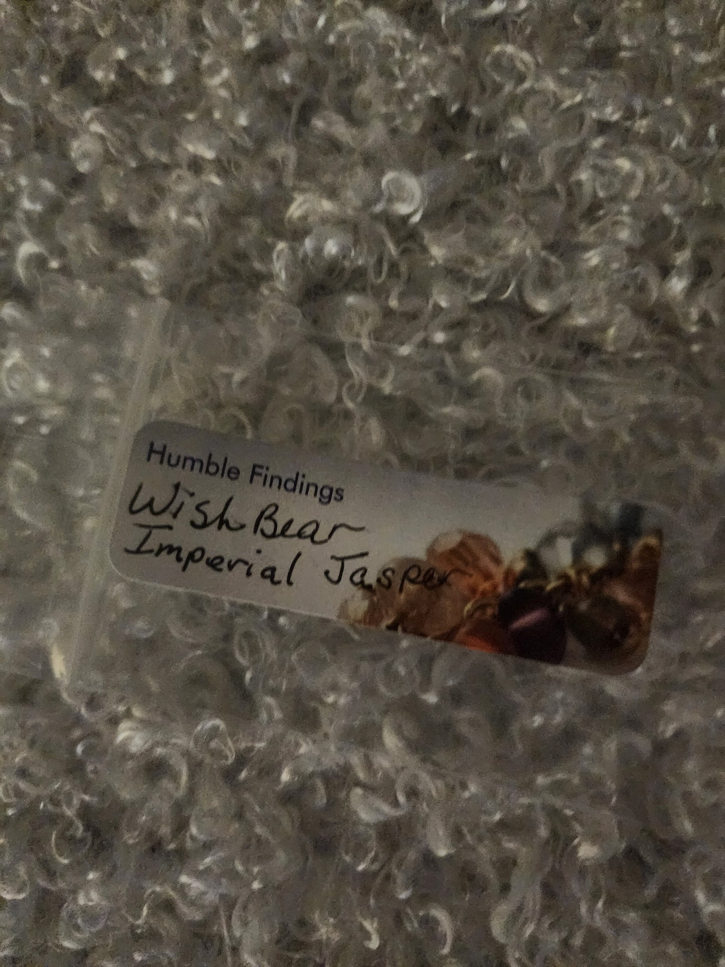 Wish Bear Imperial Jasper Wine Ring