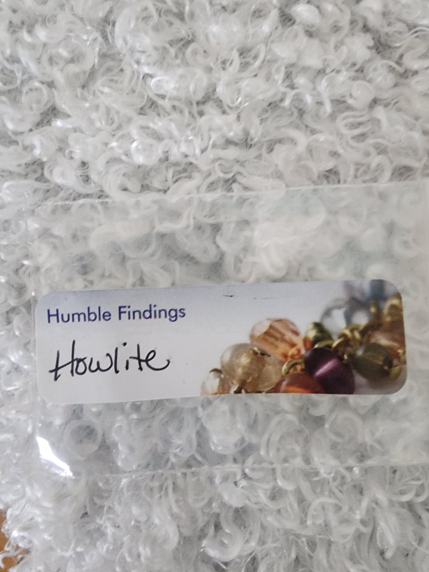 Angel Wing Howlite Wine Ring