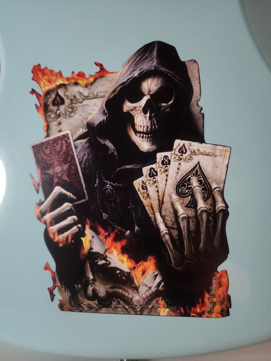 Reaper Gambler Guitar Decal/Sticker