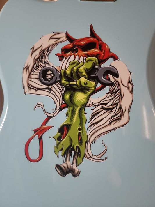 Devil Bone Guitar Decal/Sticker