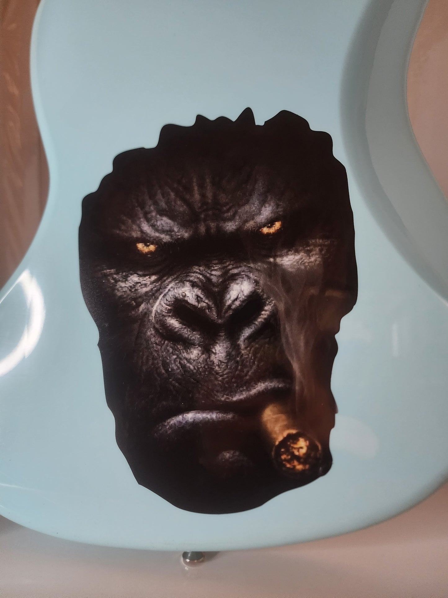 Gorilla Face Guitar Decal/Sticker