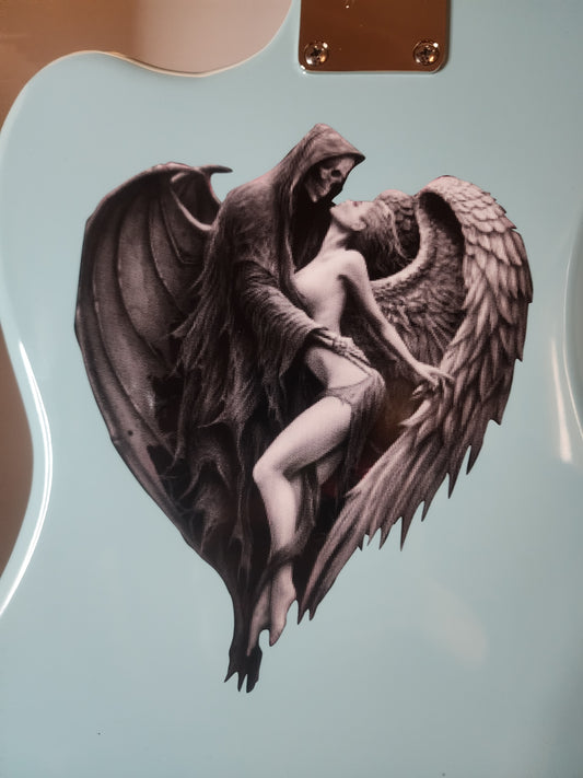 Reaper with Angel Guitar Decal/Sticker