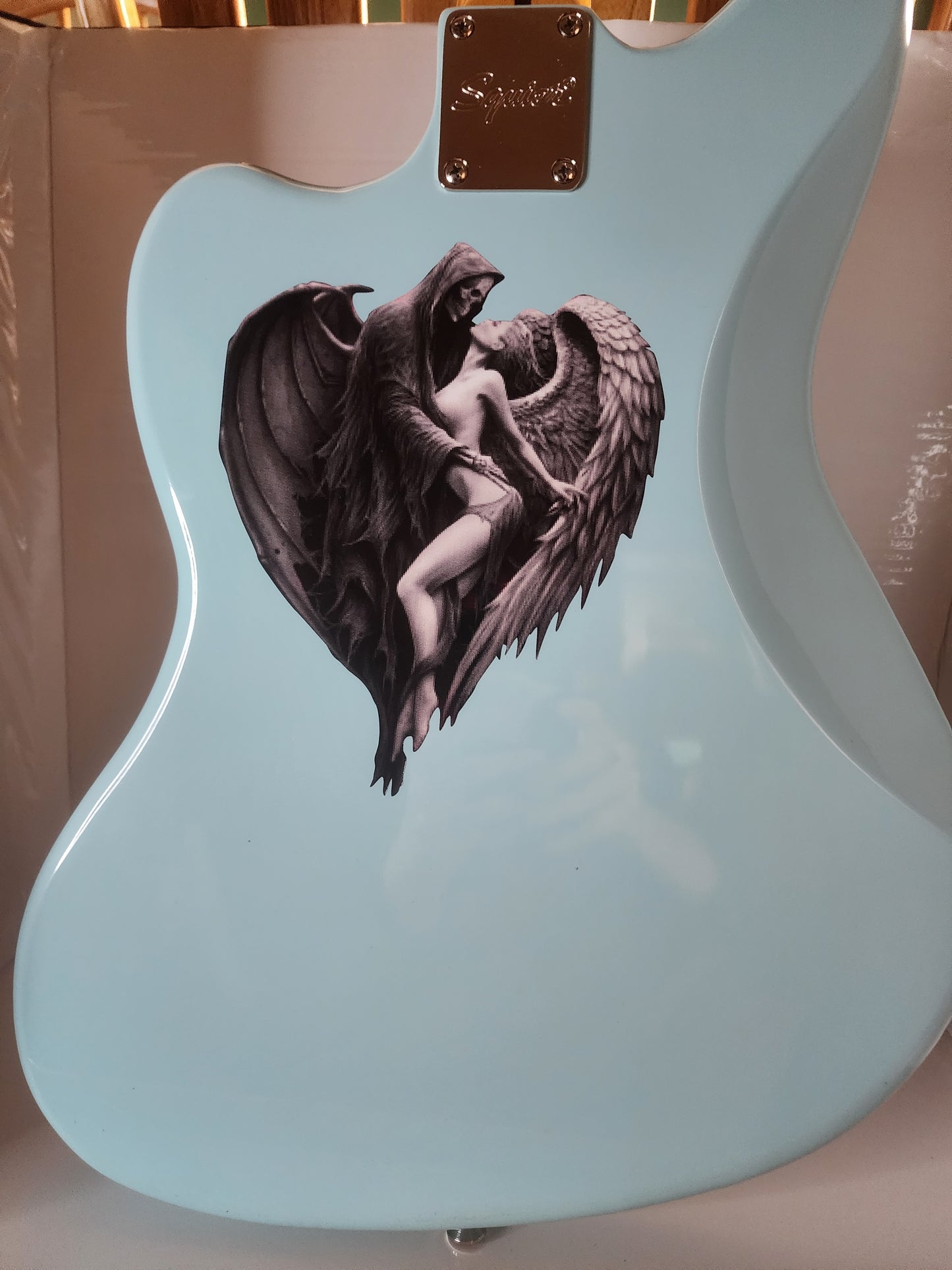 Reaper with Angel Guitar Decal/Sticker