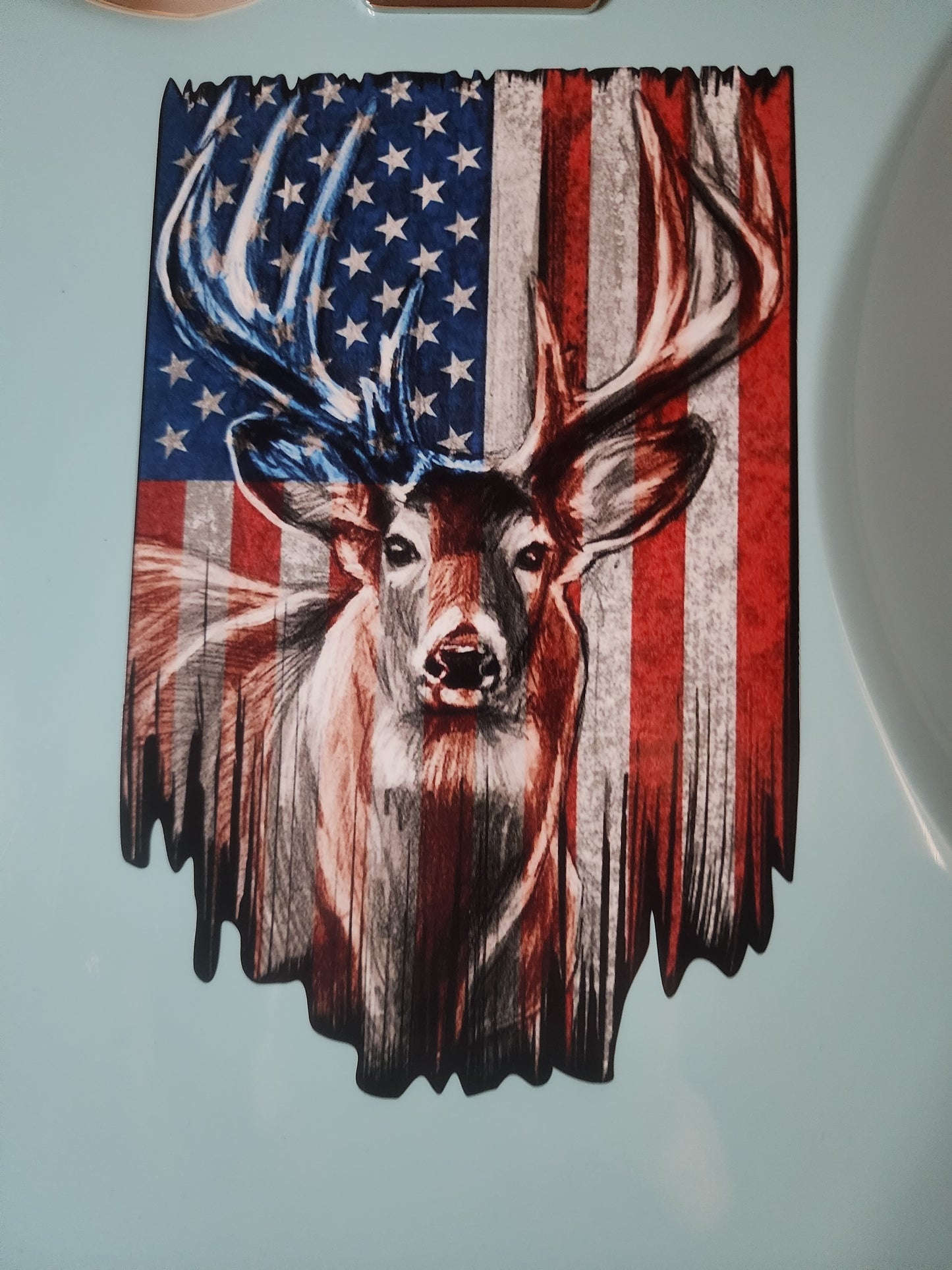 Deer Flag Guitar Decal/Sticker