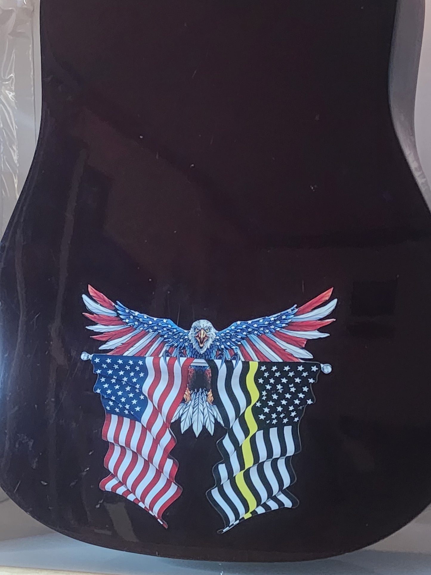 Eagle with Flags Guitar Decal/Sticker
